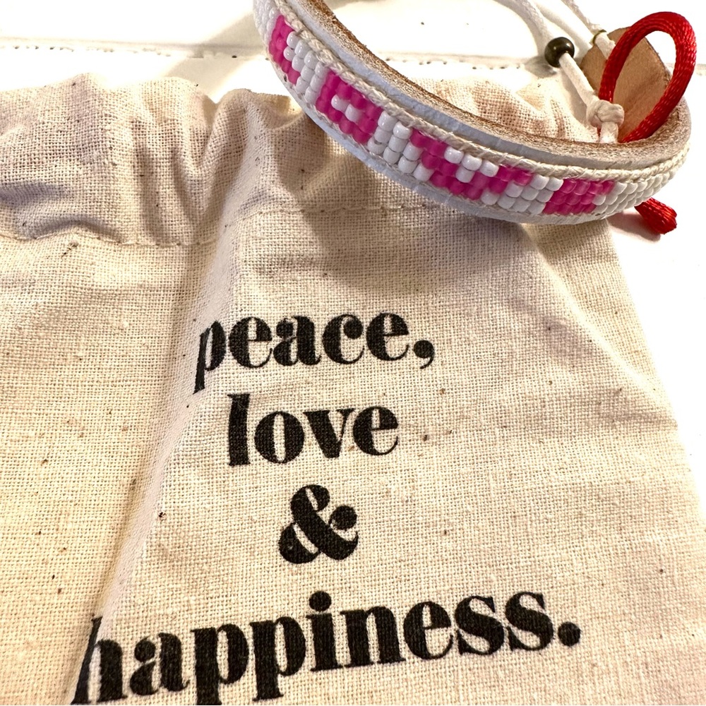 NWT Beaded Love Bracelet by LOVEISPROJECT